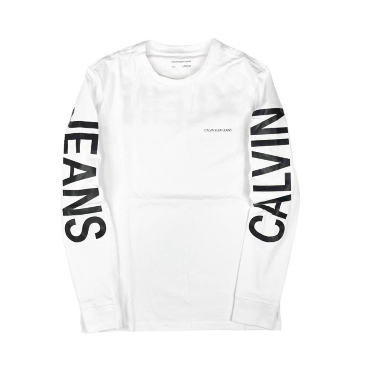 カルバンクライン Calvin Klein 長袖 Tシャツ ロンT 41L7884 ホワイト 