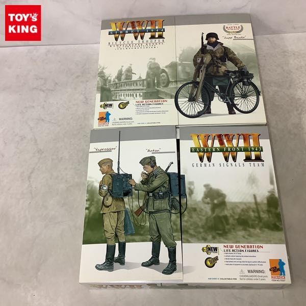 1円〜 DRAGON NEW GENERATION LIFE ACTION FIGURES 1/6 GERMAN SIGNALS TEAM Vaprossov Anton、BICYCLE TROOPER Jupp Bauer