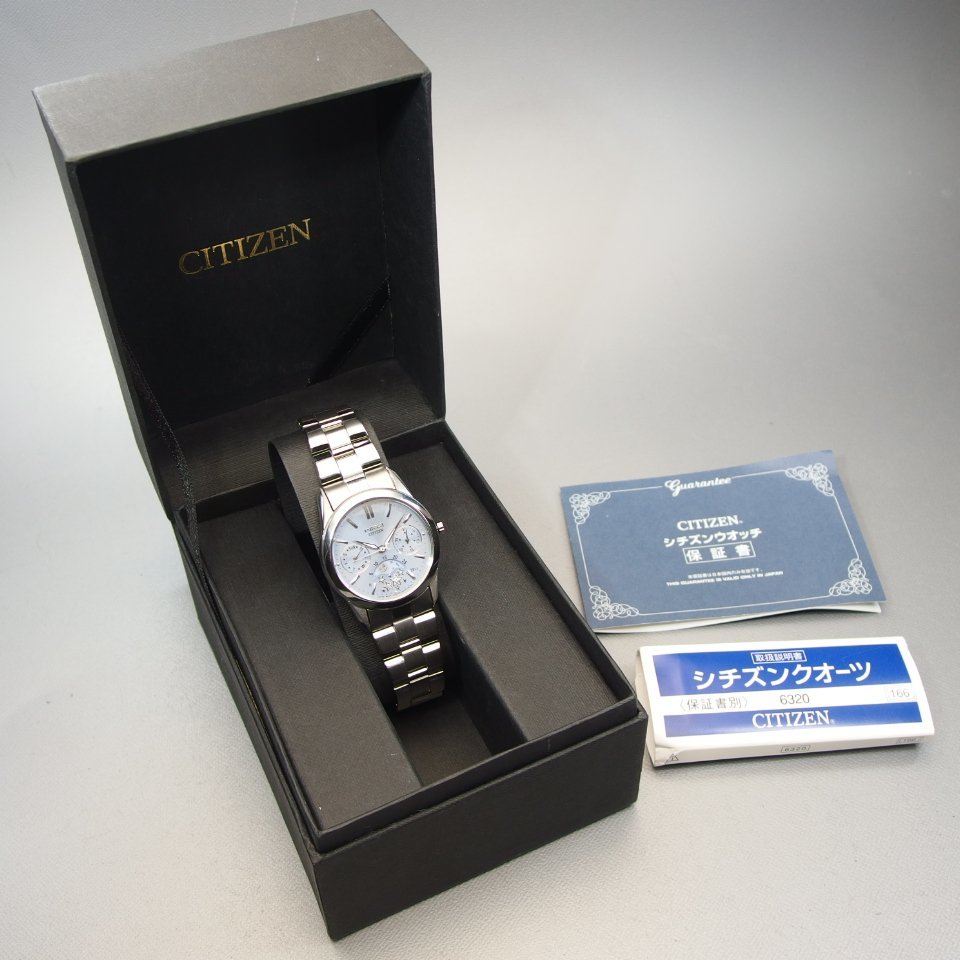 電池交換済】 CITIZEN シチズン Wicca ウィッカ 6320-S032423 QZ SS 