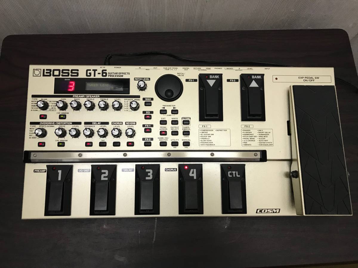 BOSS GT-6 ギターエフェクター 本体 BOSS GT-6 ギターエフェクター ジャンク BOSS GT-6 マルチエフェクター