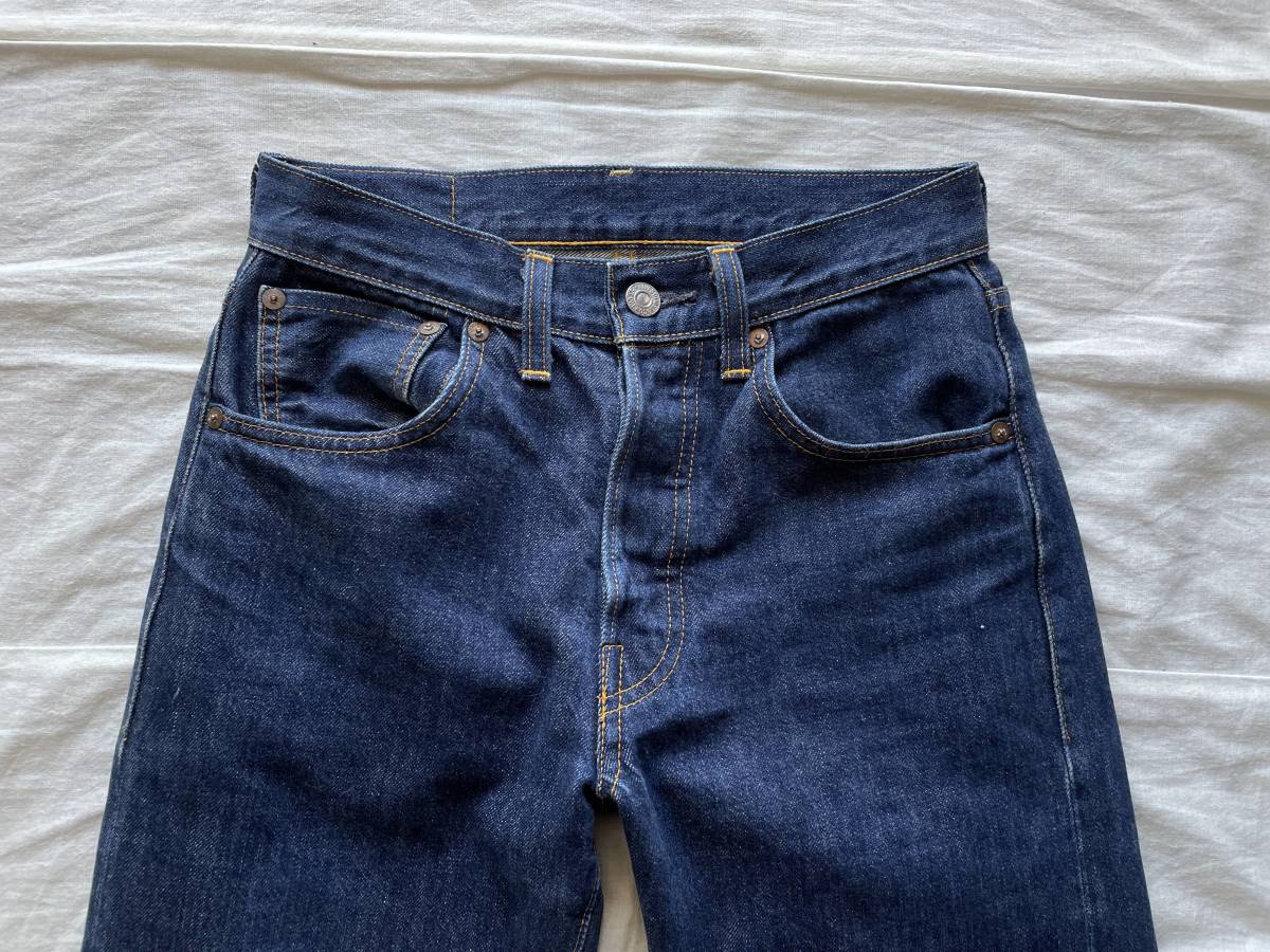 旧DENIME 90s 501XX レプリカ ジーンズ W30相当 赤耳 ヒゲ 重い 赤タブ 