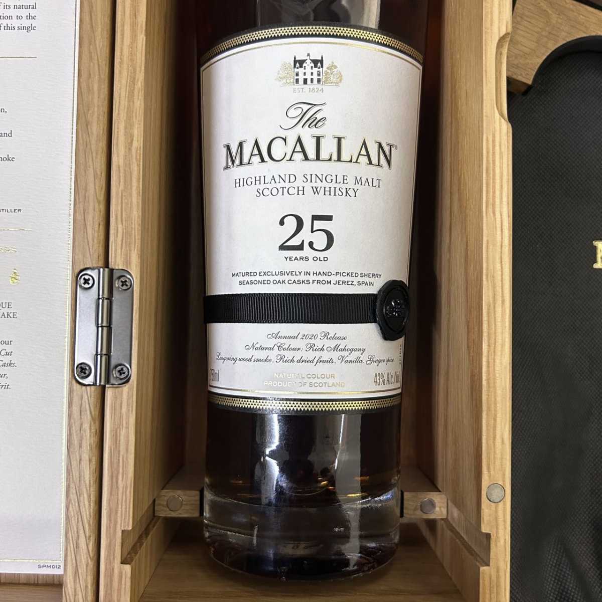 1円から◇並行 未開栓 The MACALLAN マッカラン 25年 シェリーオーク