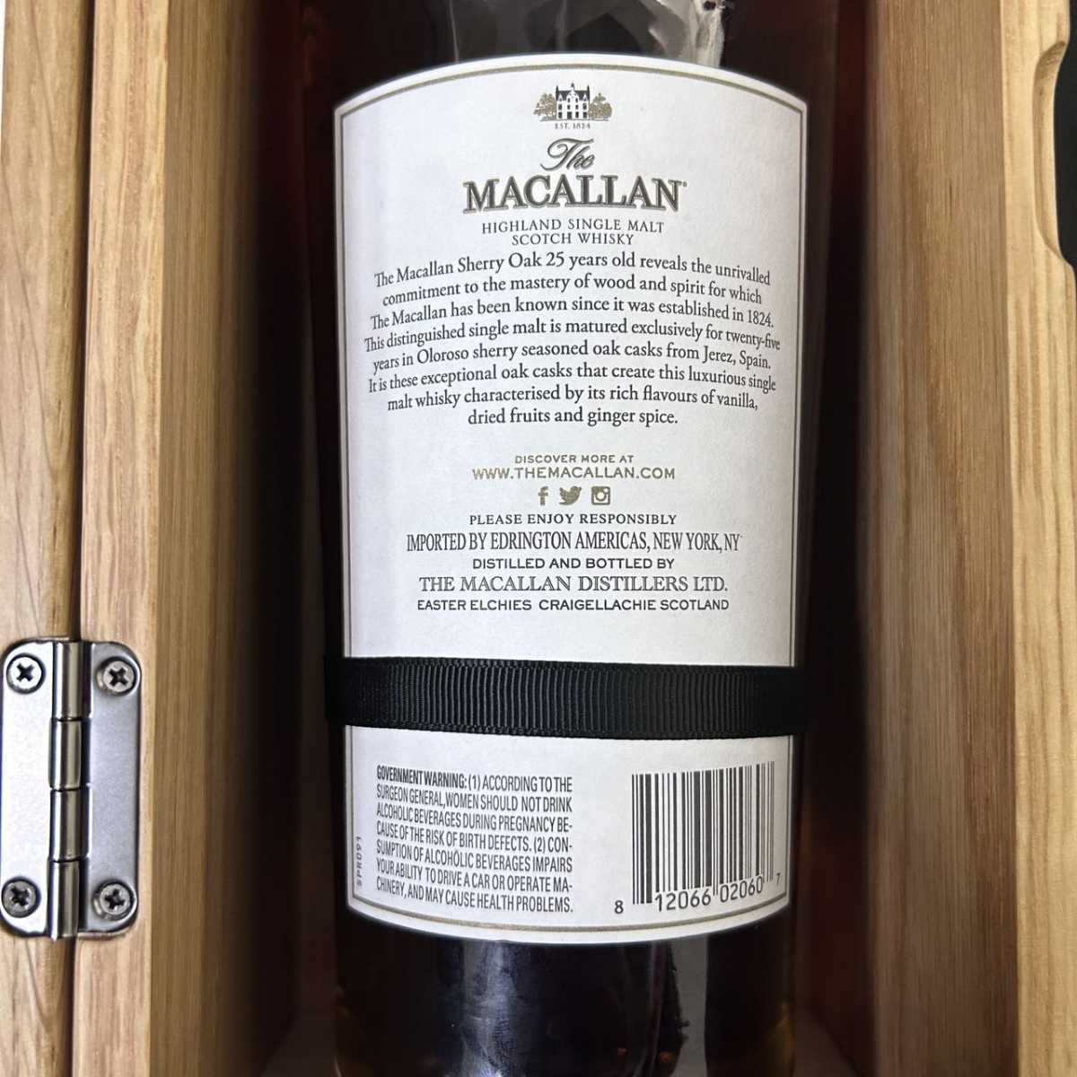 1円から◇並行 未開栓 The MACALLAN マッカラン 25年 シェリーオーク
