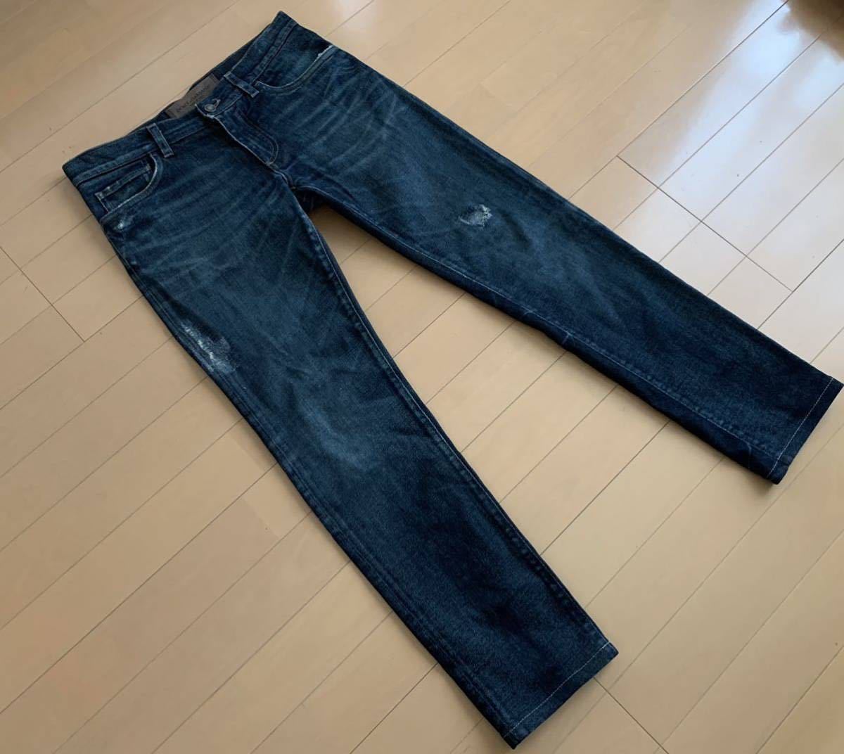 ドルチェ&ガッバーナ DG 14STRETCH リペア加工 プレート付き デニム 