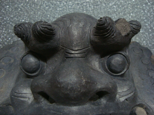 江戸時代 鬼瓦 享保 4 年 ☆鬼面 古い鬼瓦☆魔除け 厄除け 縁起物 