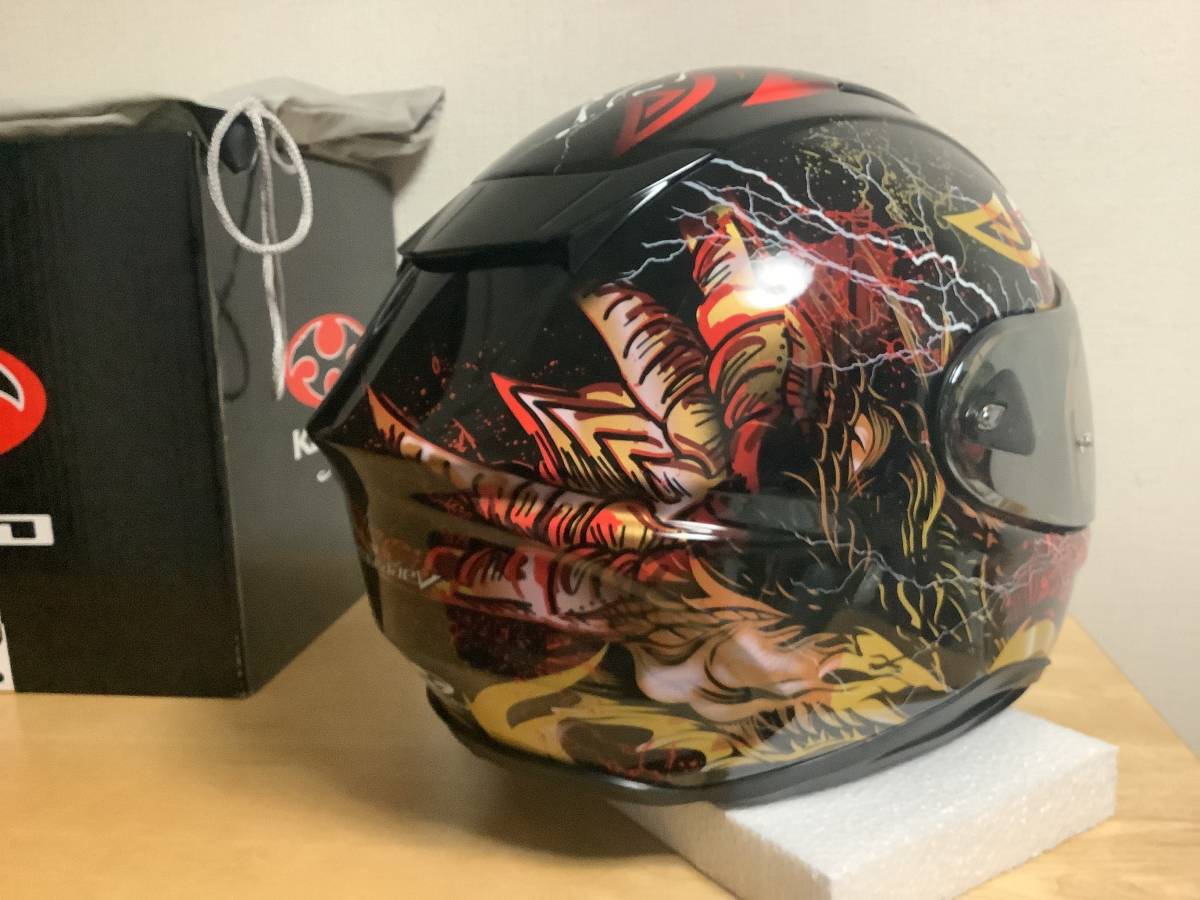 美品 OGK KABUTO カブト エアロブレード 5 ドラゴン Mサイズ57〜58 