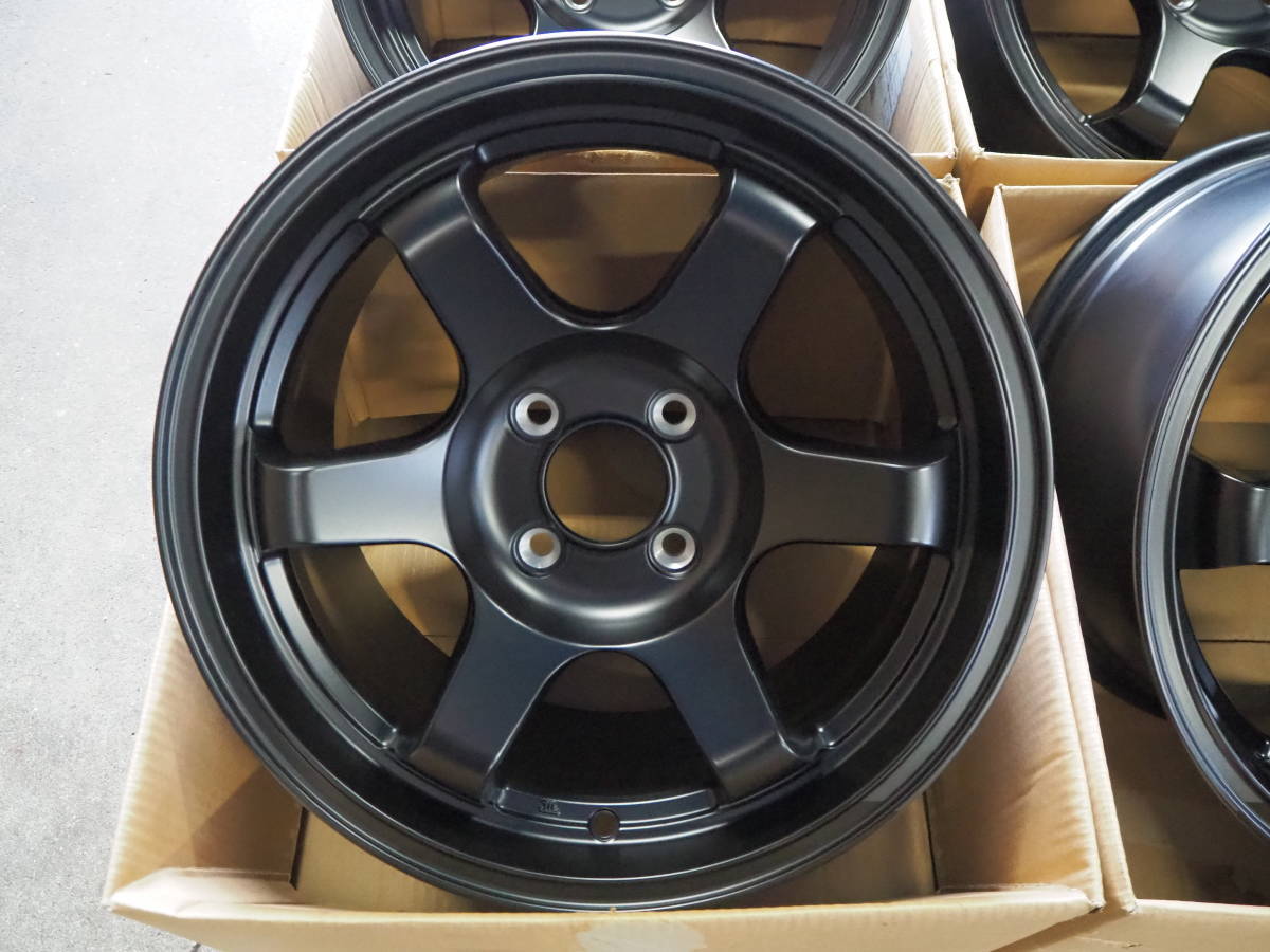 ☆逆ゾリ☆195/55R15 8J+30 4H100 新品 人気 深リム ハイグリップ TOYO 