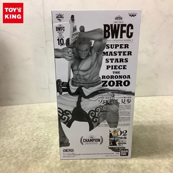 1円〜 未開封 一番くじ ONE PIECE BWFC 造形王頂上決戦3 SUPER MASTER STARS PIECE THE RORONOA ZORO B 原作カラー彩色