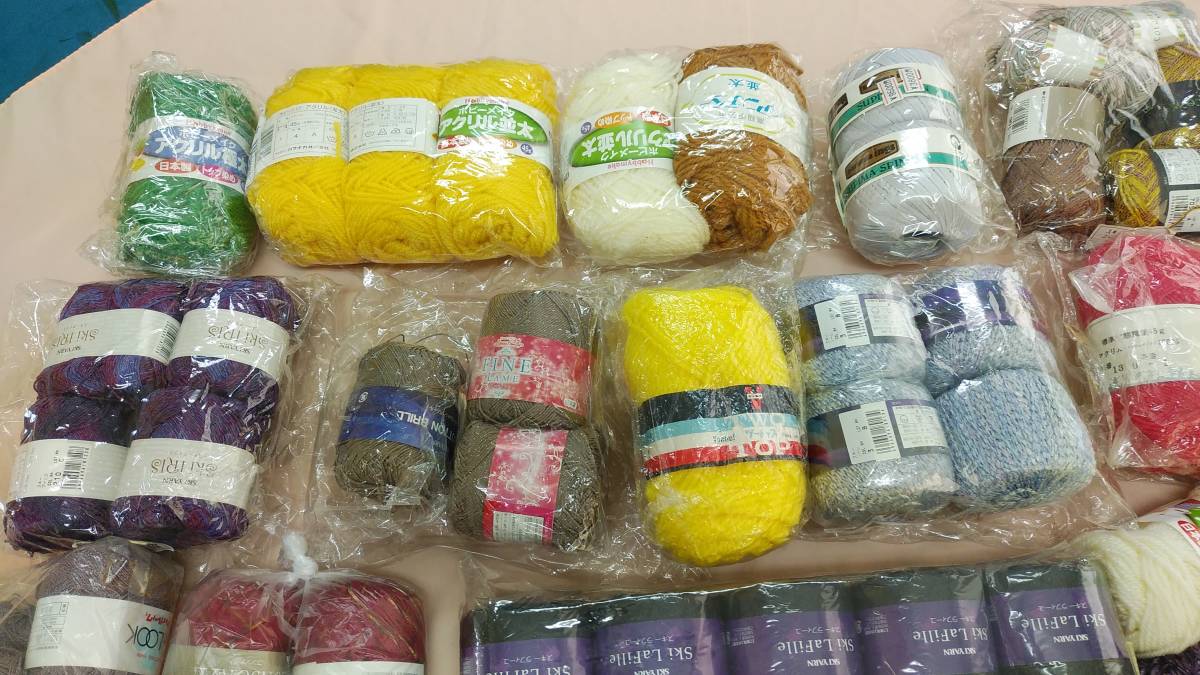 毛糸 ハンドメイド 手芸 ハンドメイド工房 : まとめ売り 編み物 大量 