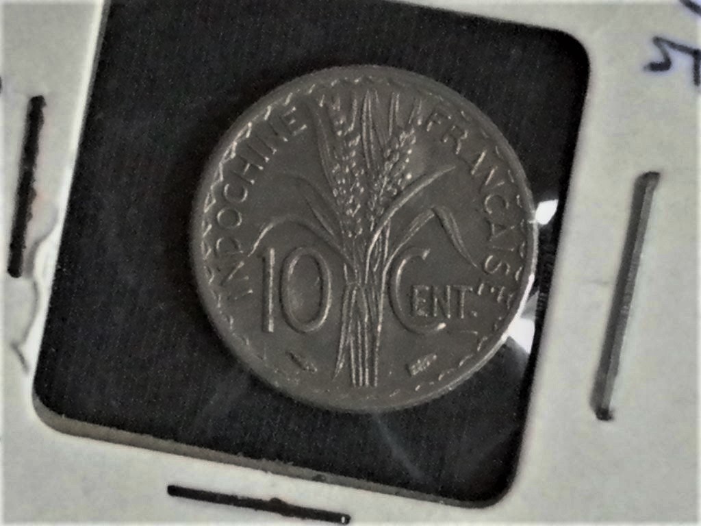 《仏領インドシナ》◆10CENTIME(10セント)◆ニッケル貨■1940年_1