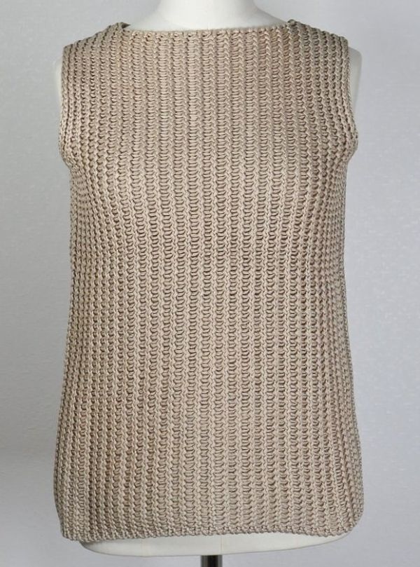 マルジェラ期 HERMES エルメス コットン ノースリーブ セーター ニット XS b5966