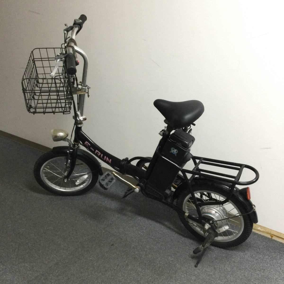 050220 228552 E-RUN 折り畳み自転車 電動自転車 モペット 16インチ 