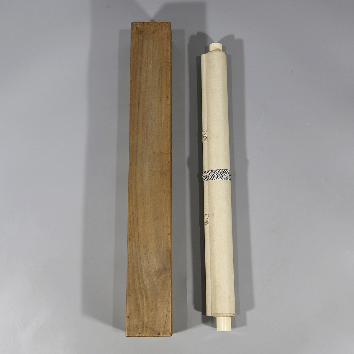 H2596 【武者小路実篤】 肉筆 紙本 行書 掛軸／箱付 美品！h 武者小路