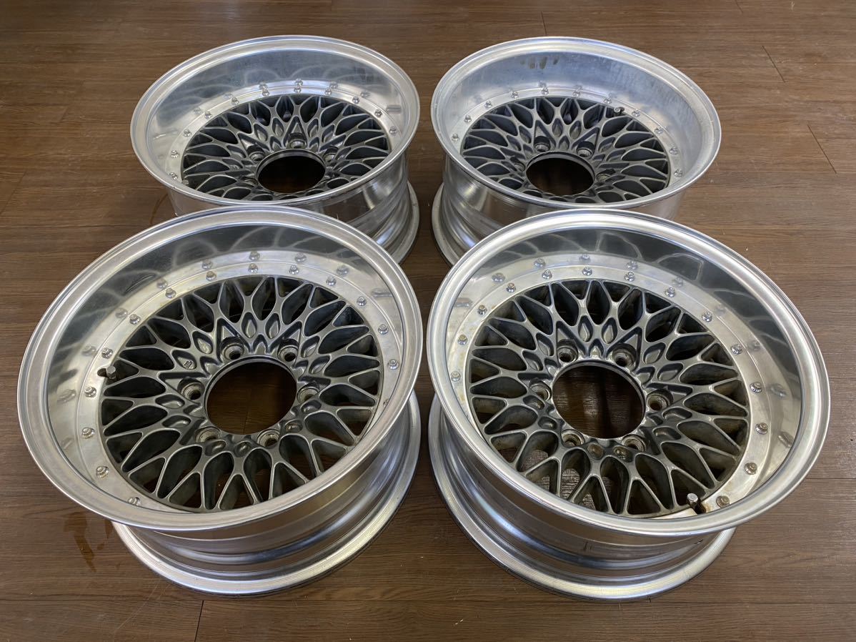 15インチ メッシュホイール Y-012 JAPAN 7j ランクル プラド ハイラックス サーフ 深リム ディープリム 希少サイズ】15インチ メッシュホイール Y-012 JAPAN 7.5j -21 pcd139