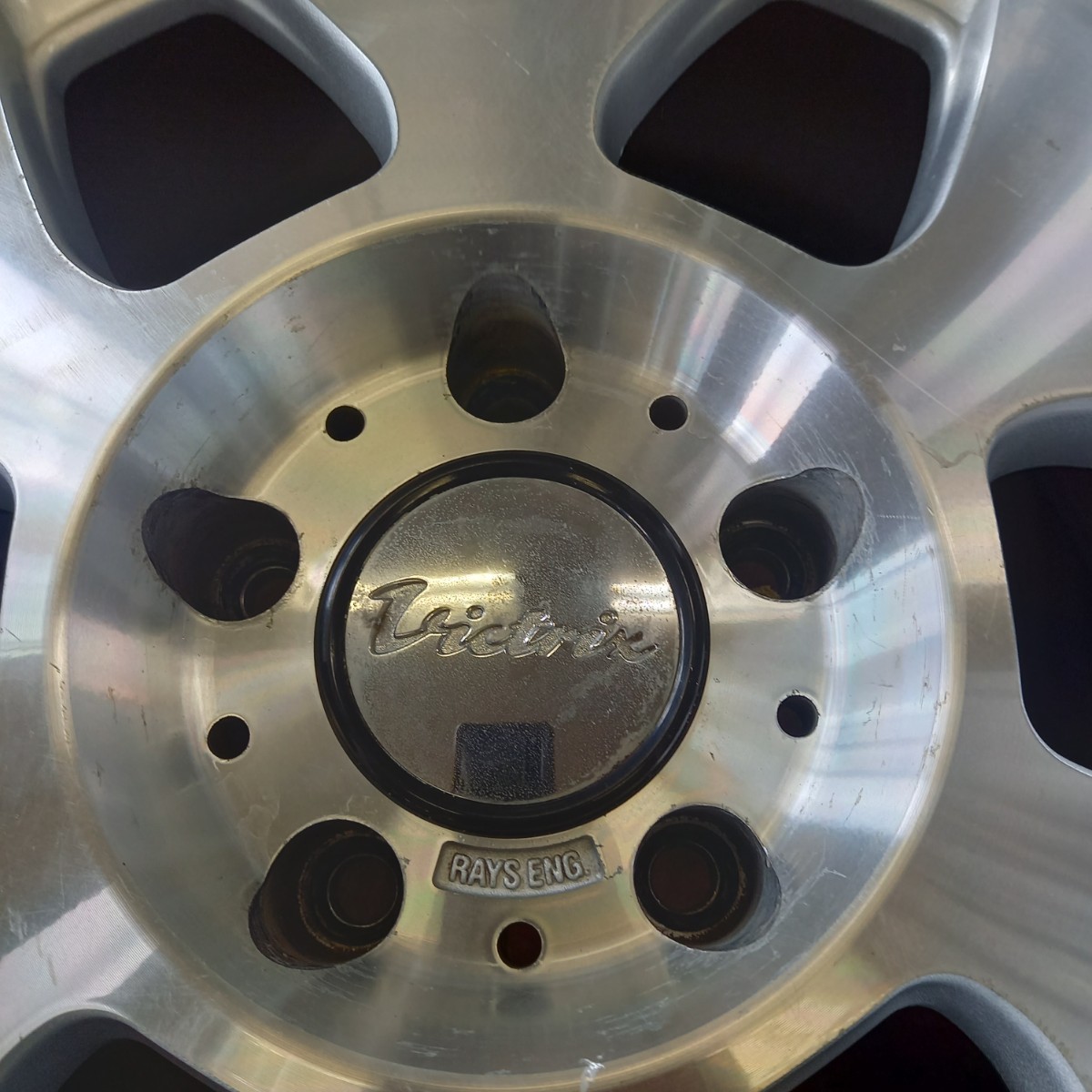深リム RAYS VICTRIX BRAINER 18インチ 10J+38. 5H-114.3. 中古2本(5穴 