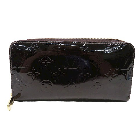 【1円】LOUIS VUITTON ルイ ヴィトン M90416 CA0177 長財布 ジッピーウォレット ヴェルニ アマラント [240001758034]