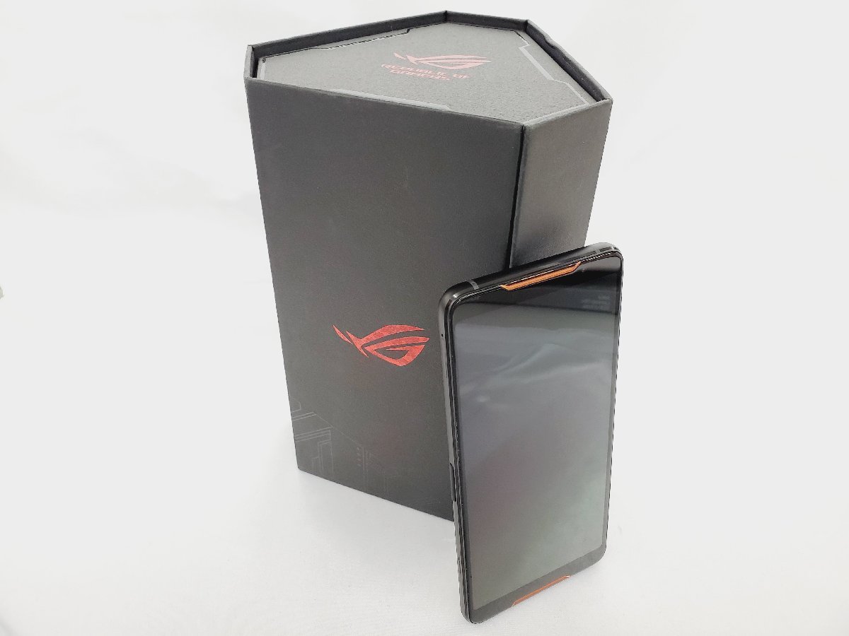 【美品】SIMフリー スマートフォン ASUS ROG PHONE ZS600KL-BK512S8 8GB/512GB マットブラック 907318263 0225