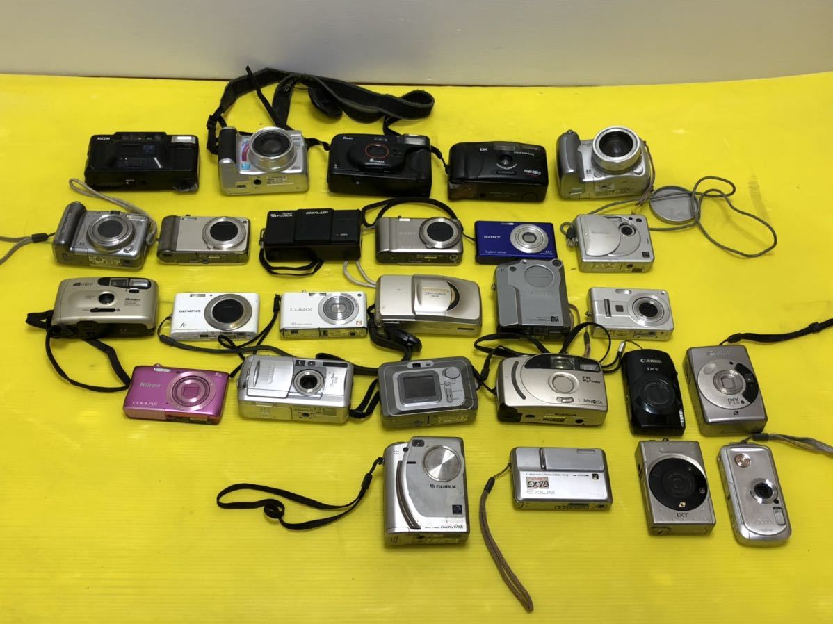 Canon/OLYMPUSi/SONY/FUJIFILM デジタルカメラ コンパクトカメラ 全27台 【動作未確認】
