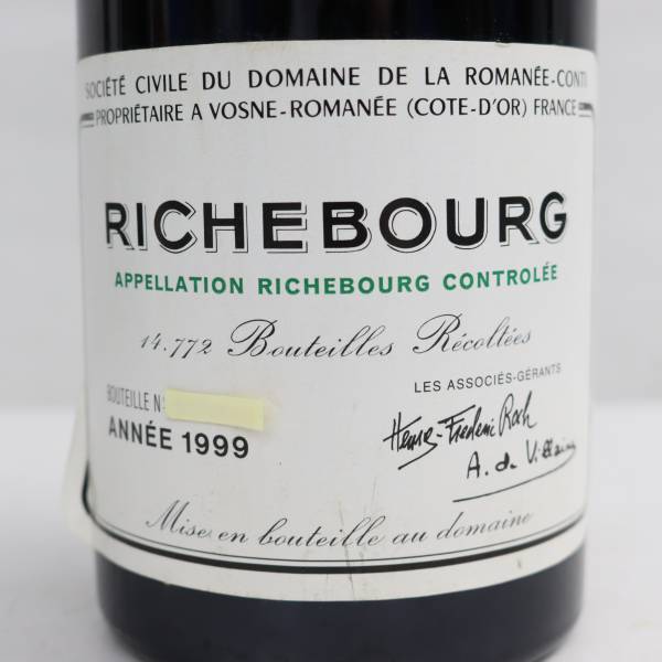 リシュブール 0 DRC クリュ グラン 価格 DRC RICHEBOURG（リシュブール