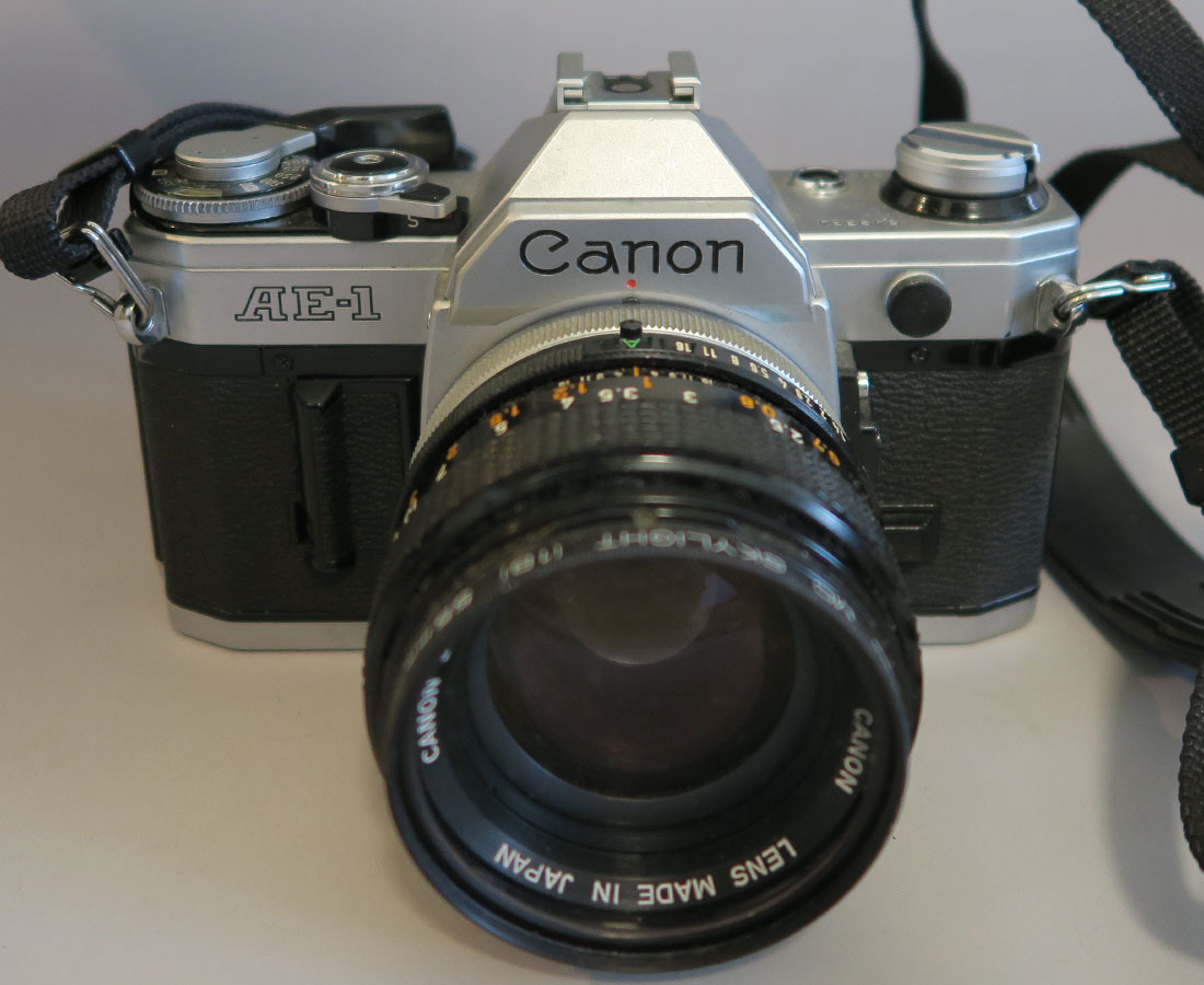 974 □CANON AE-1 シルバーボディ フィルムカメラ/FD 50mm 1:1.4s.s.c.