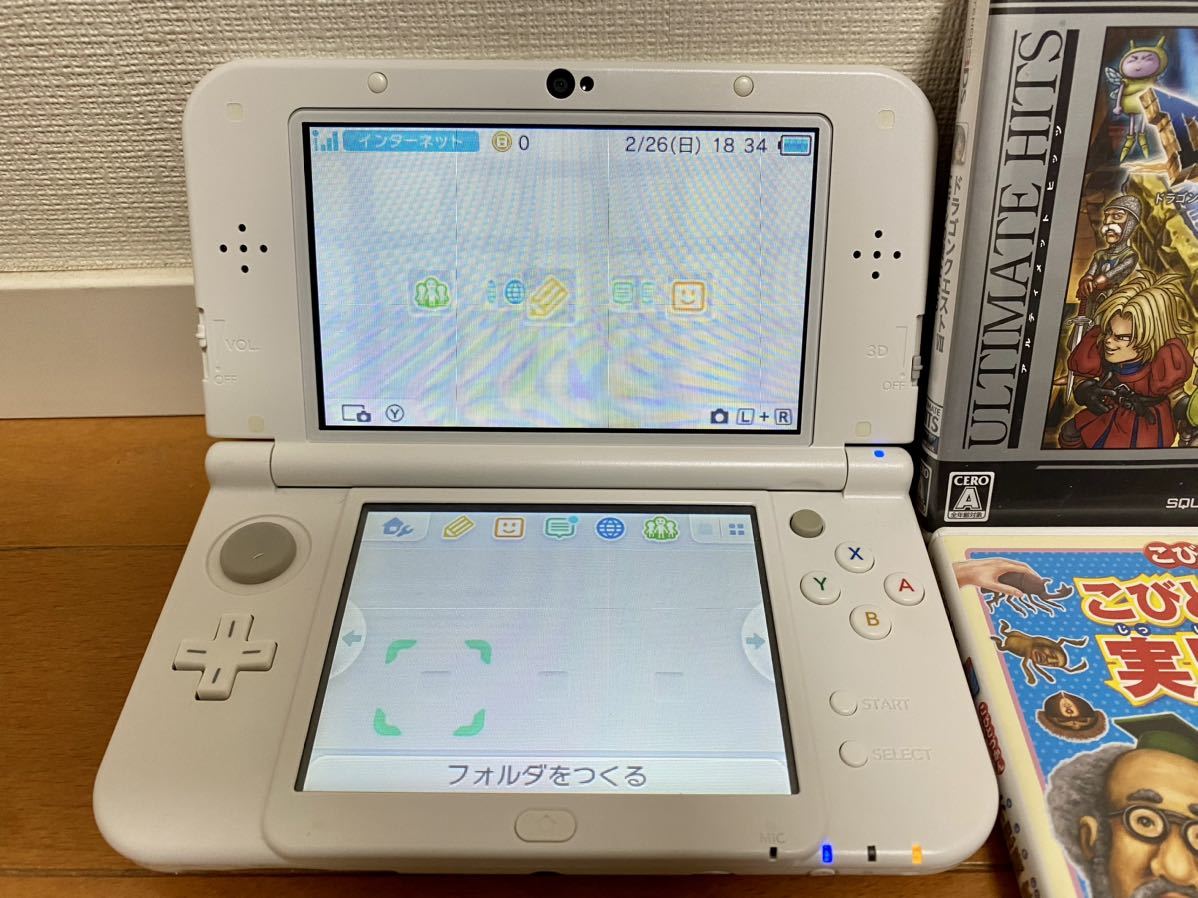 ☆Nintendo 任天堂 new3DS LL +ソフト 中古品☆(ニンテンドー3DS LL 