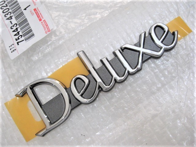 ★希少 デラックス クラウン タクシー?コンフォート? Deluxe 新品YXS11Y?TSS10系?YXS10系?75443-43020 ロゴ グレードエンブレム1点旧車