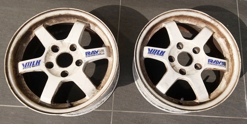 希少 RAYS VOLK RACING TE37 7J PCD114.3 15 レイズ ボルクレーシング 