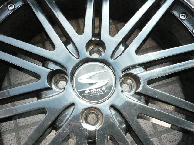 BADX S-HOLD エレノア 17inch 5.5J 4-100+45 中古タイヤ 165/40R17 