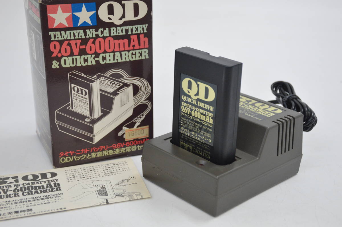 402S 0306G13) 1円～ 未使用 タミヤ ニカド バッテリー 9.6V-600mAh QD