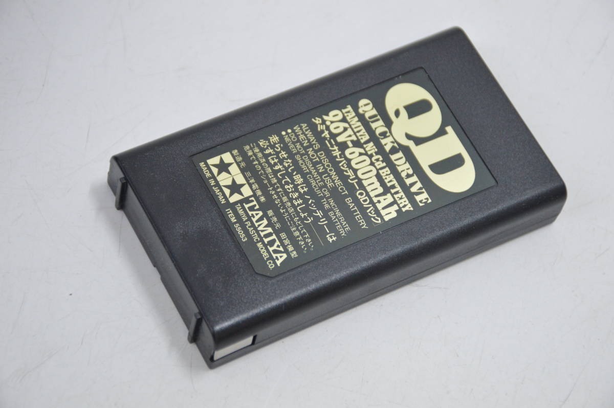402S 0306G13) 1円～ 未使用 タミヤ ニカド バッテリー 9.6V-600mAh QD