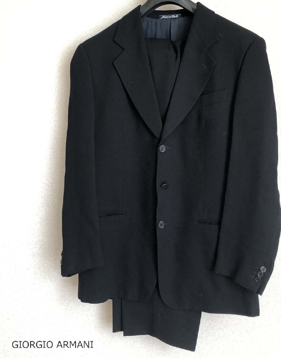 □ 美品 ジョルジオアルマーニ GIORGIO ARMANI メンズ スーツ 上下