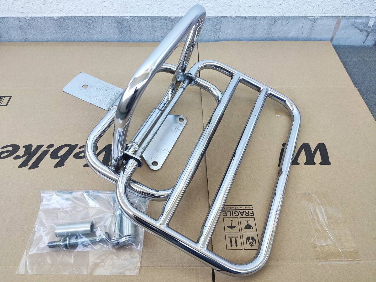 Lambretta V-Special リアキャリア フォルダブル メッキ /ランブレッタ 