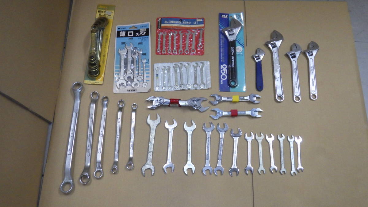 スパナ　モンキーレンチ　板ラチェット　工具　セット　まとめ売り