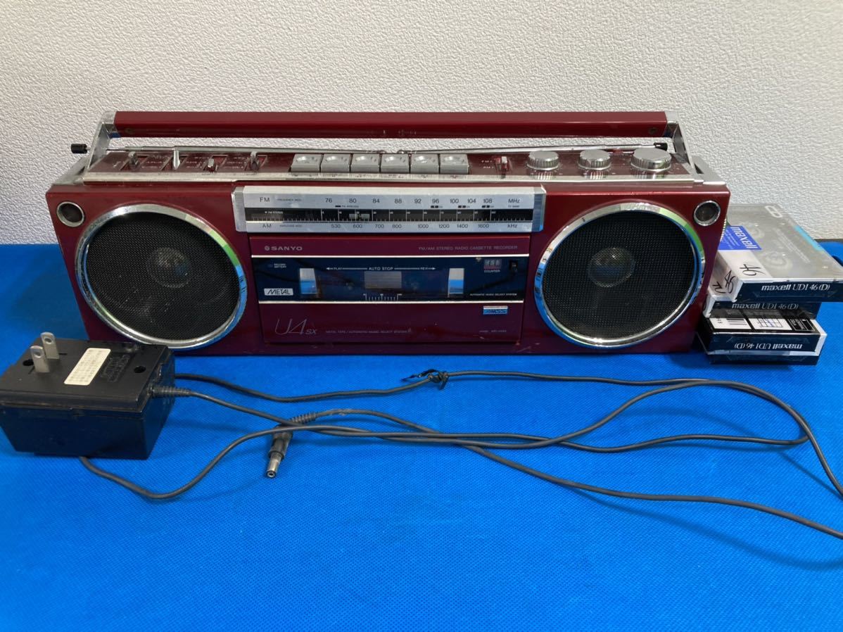 SANYO SANYO ラジカセ MR-U4SX 昭和レトロ 80s MR-U4SX サンヨー