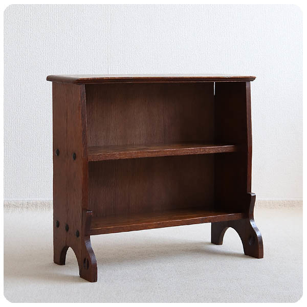 英国アンティーク木製ブックシェルフ⁄本棚⁄食器棚⁄飾り棚⁄収納ラック89