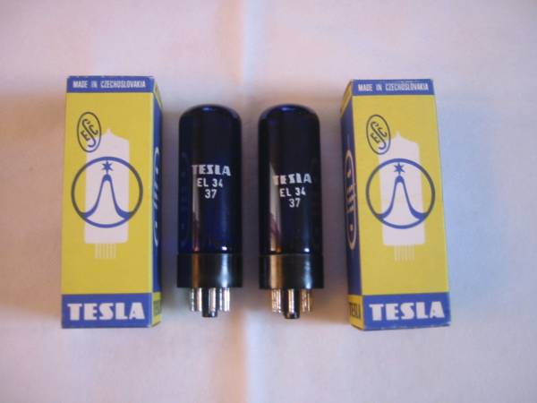 TESLA EL34(6CA7互換) 真空管 4本｜オーディオ機器