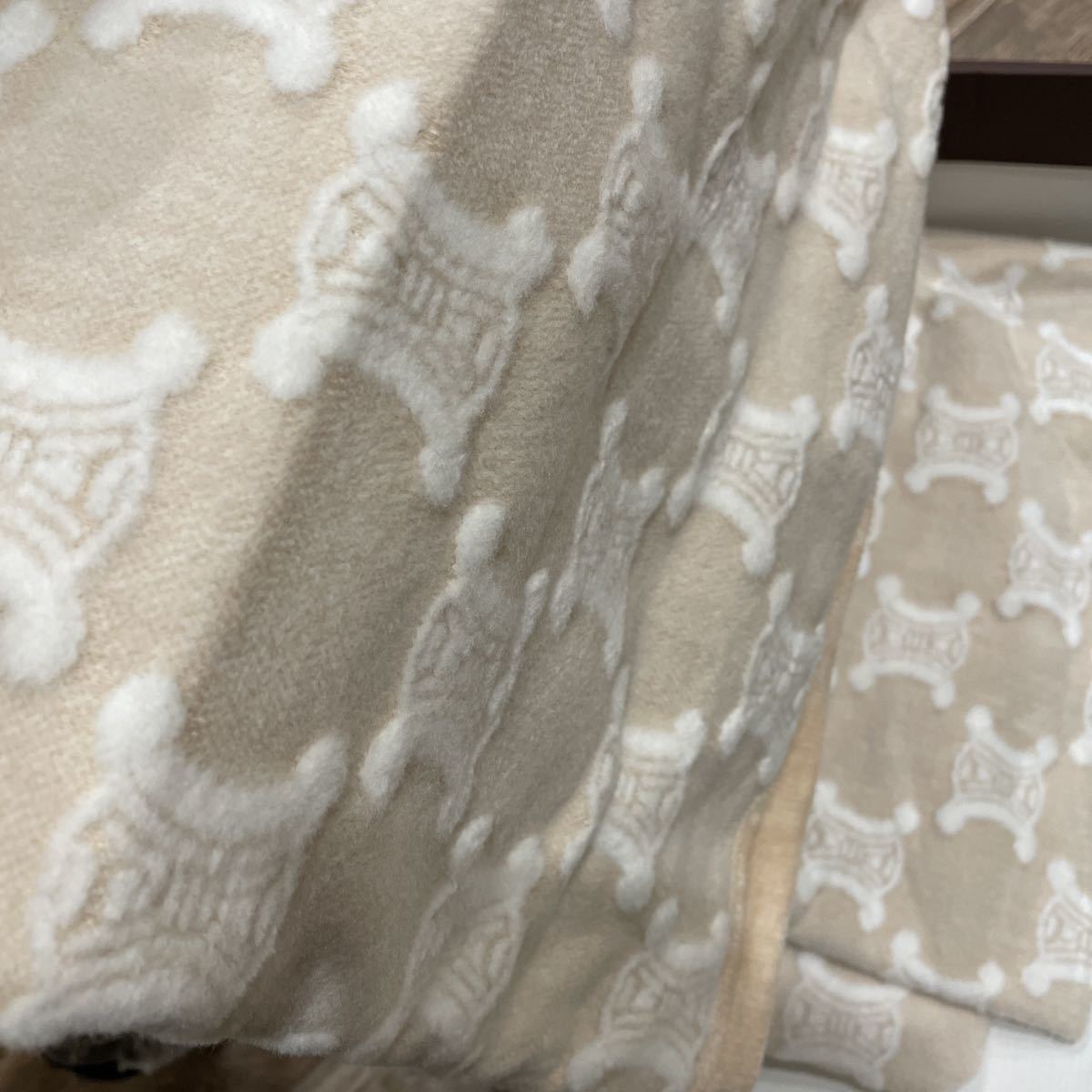 箱付き 新品 未使用 毛布 贈答品 セリーヌ CELINE 綿毛布 CL7060