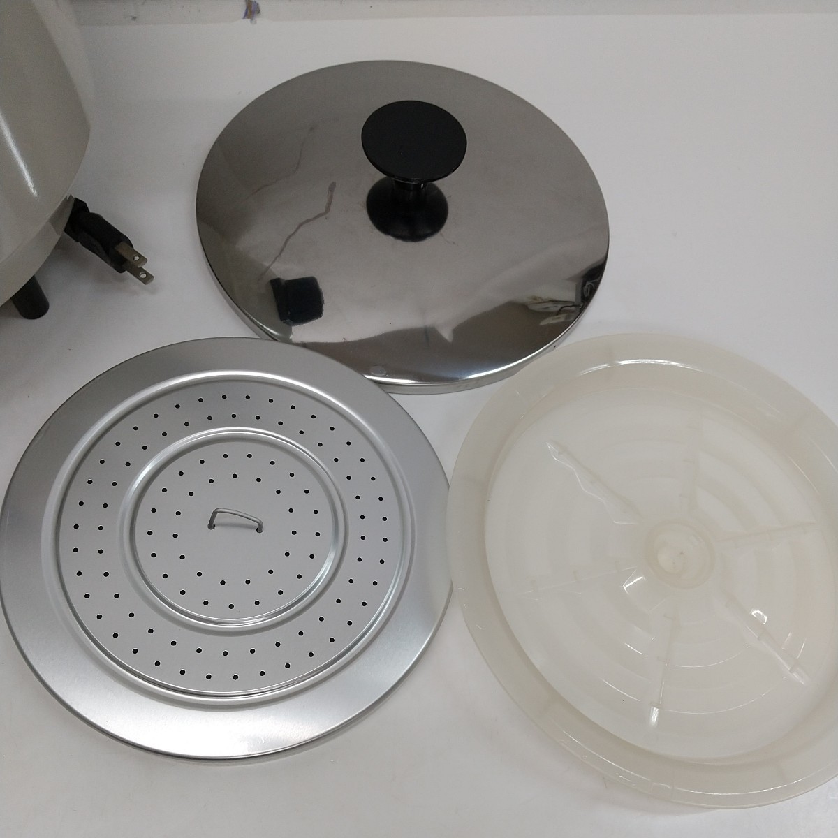 K13 中古 昭和レトロ 三菱電気炊飯器〈フタ加圧式〉〈保温式 