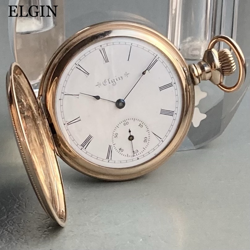 動作良好】エルジン ELGIN アンティーク 懐中時計 1900年代 手巻き