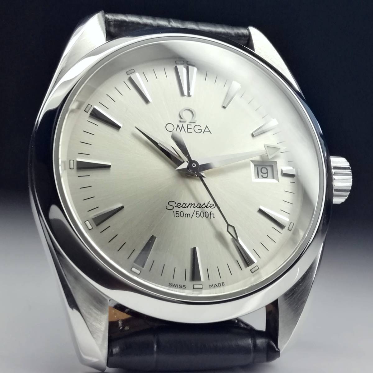 ◆オメガ◆シーマスター◆アクアテラ◆１５０ｍ◆メンズ◆クオーツ◆ホワイト◆OMEGA◆