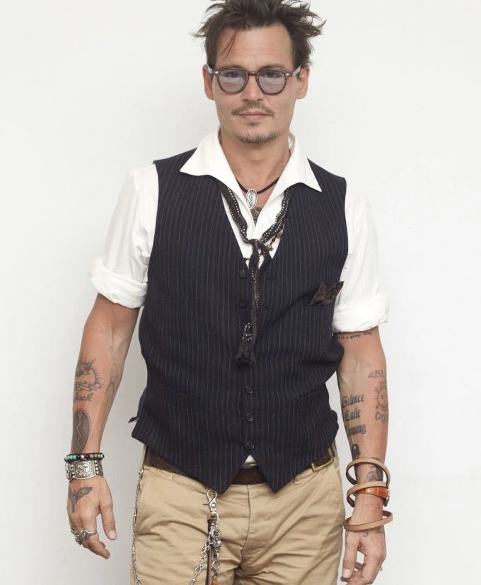 RRL 小賢しい ジョニーデップ 着用ヴィンテージ風 長袖ポロシャツ usM