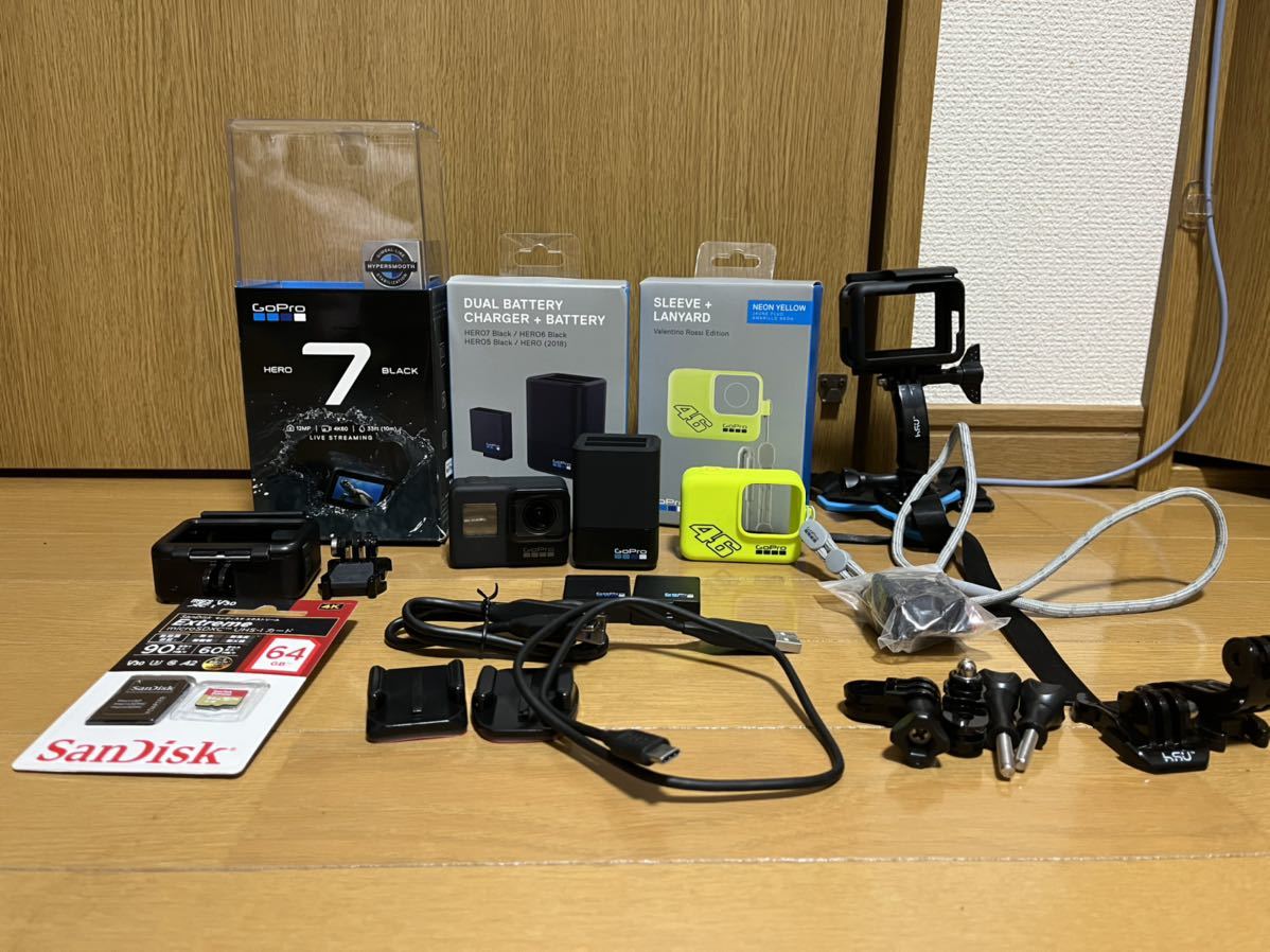 GoPro HERO7 【付属品多数】 GoPro HERO 7 BLACK バッテリー6個 GoPro HERO7 【付属品多数】 GoPro HERO 7 BLACK バッテリー6個