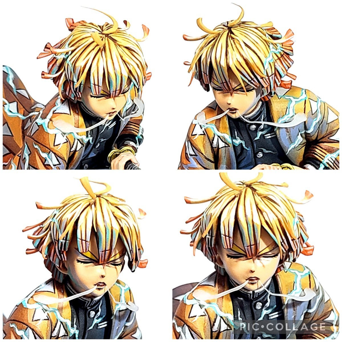 二次元 リペイント 我妻善逸 完成品 顔の描き直し 頭髪と呼吸 