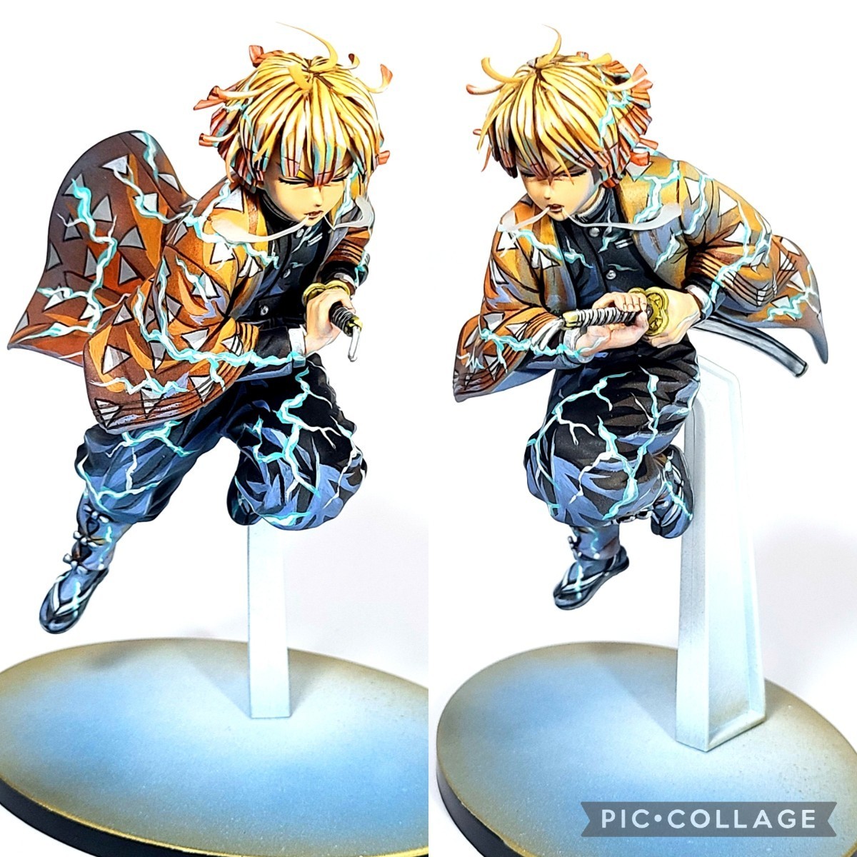 二次元 リペイント 我妻善逸 完成品 顔の描き直し 頭髪と呼吸 