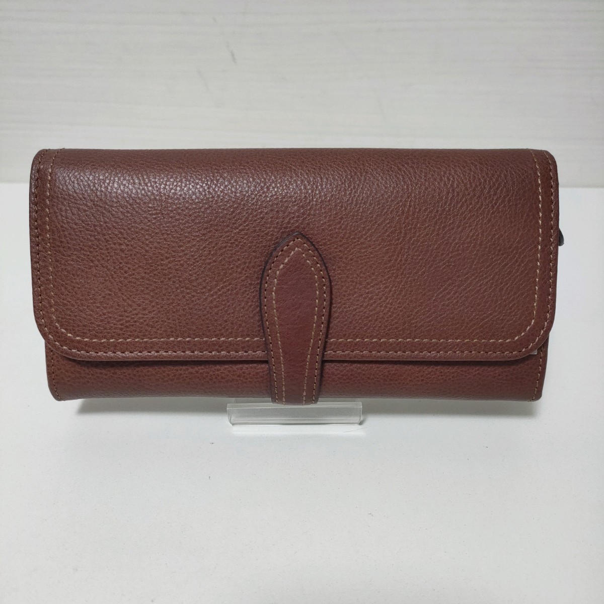 【未使用】 Dakota ダコタ 長財布 本革レザー 牛革 ブラウン