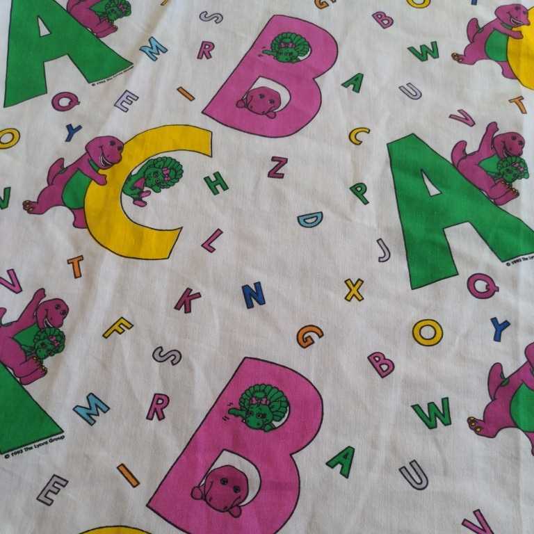 Barney アルファベット ビンテージシーツ② 未使用品 【公式通販】