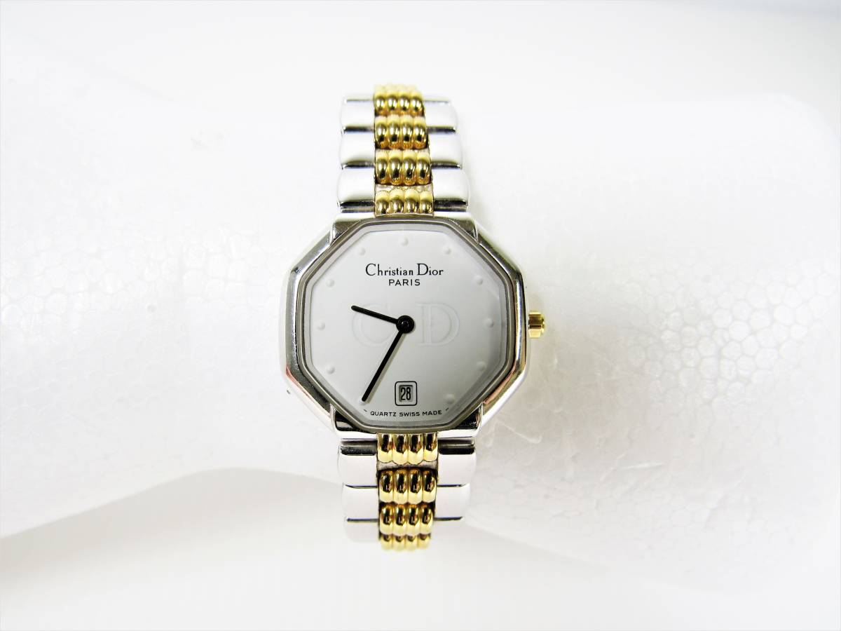 稼働品】 Christian Dior クリスチャン ディオール D48-203 オクタゴン 