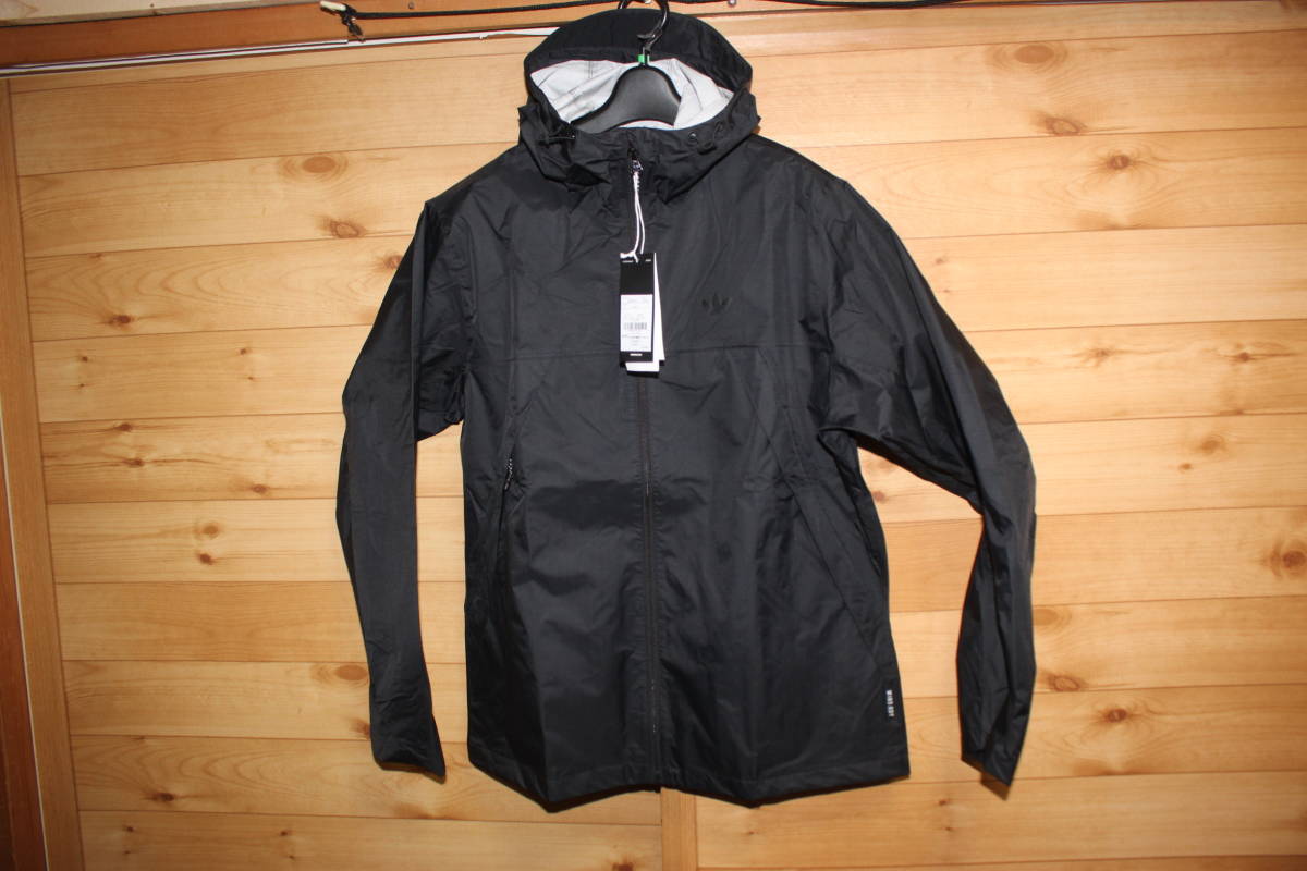 未使用アディダスadidas　L　黒　オリジナルス　スケートボーディング テックシェルアウタージャケット GR8791　レインパーカー