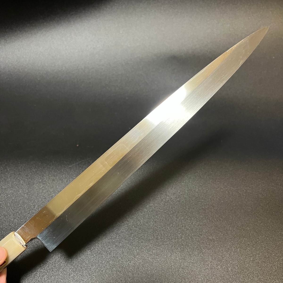 柳刃包丁 堺名工造り安来青一鋼水焼き入れ 右利き用 柳刃包丁 堺名工