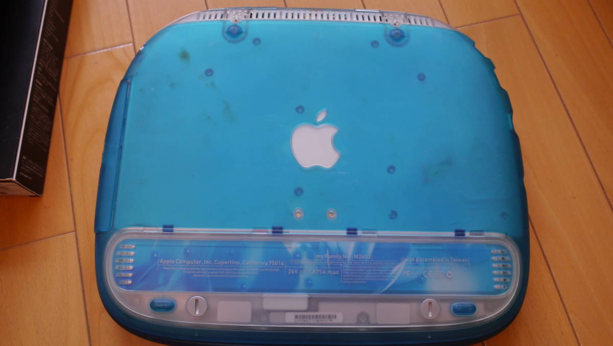 Apple 初代 iBook G3 ブルーベリー XG音源付キーボード セット(iBook 